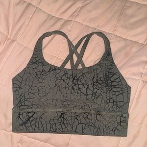 Grey Longline Sports Bra